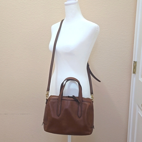 Fossil Brown Leather Crossbody - Picture 2 of 5